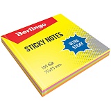 Купить самоклеящийся блок "ultra sticky", 75*75мм, 100л, 4 неоновых цвета в Йошкар-Оле, интернет-магазин «Мир Книги»

