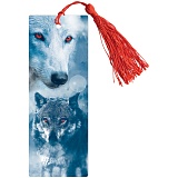 Купить закладка для книг 3d с линейкой, "волк" в Йошкар-Оле, интернет-магазин «Мир Книги»
