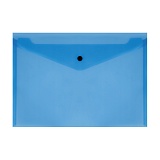 Купить папка-конверт на кнопке стамм а4, 150мкм, прозрачная, синяя в Йошкар-Оле, интернет-магазин «Мир Книги»

