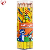 Купить карандаш с многоцветным грифелем мульти-пульти "енот и радуга", утолщенный в Йошкар-Оле, интернет-магазин «Мир Книги»
